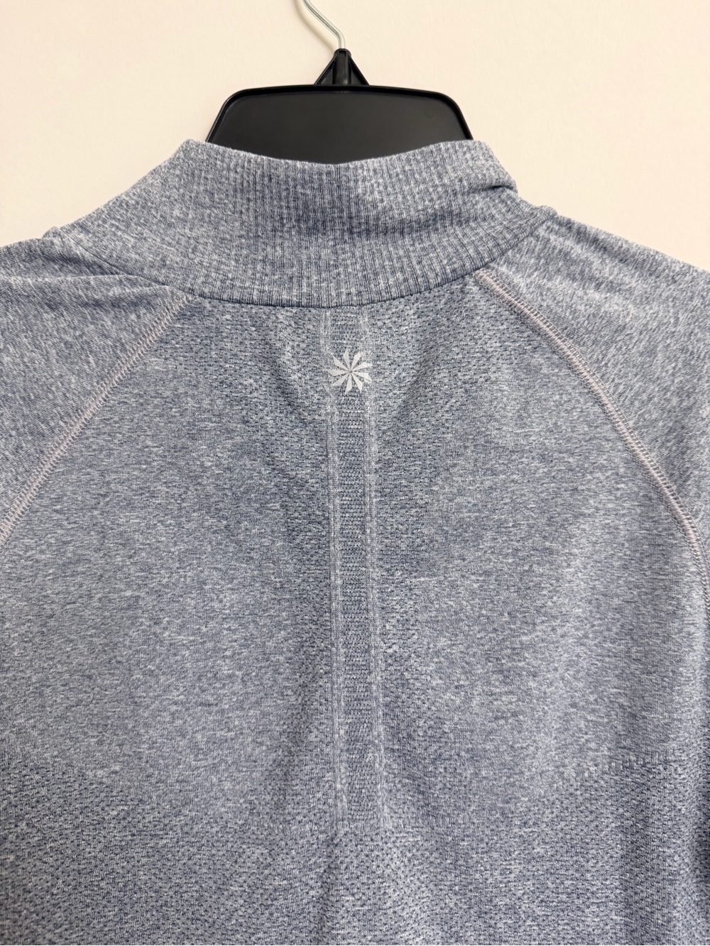 Athletes Women’s Gray Quarter Zip Athletic Pullover Thumbhole Long Sleeve Top L - Picture 5 of 6
